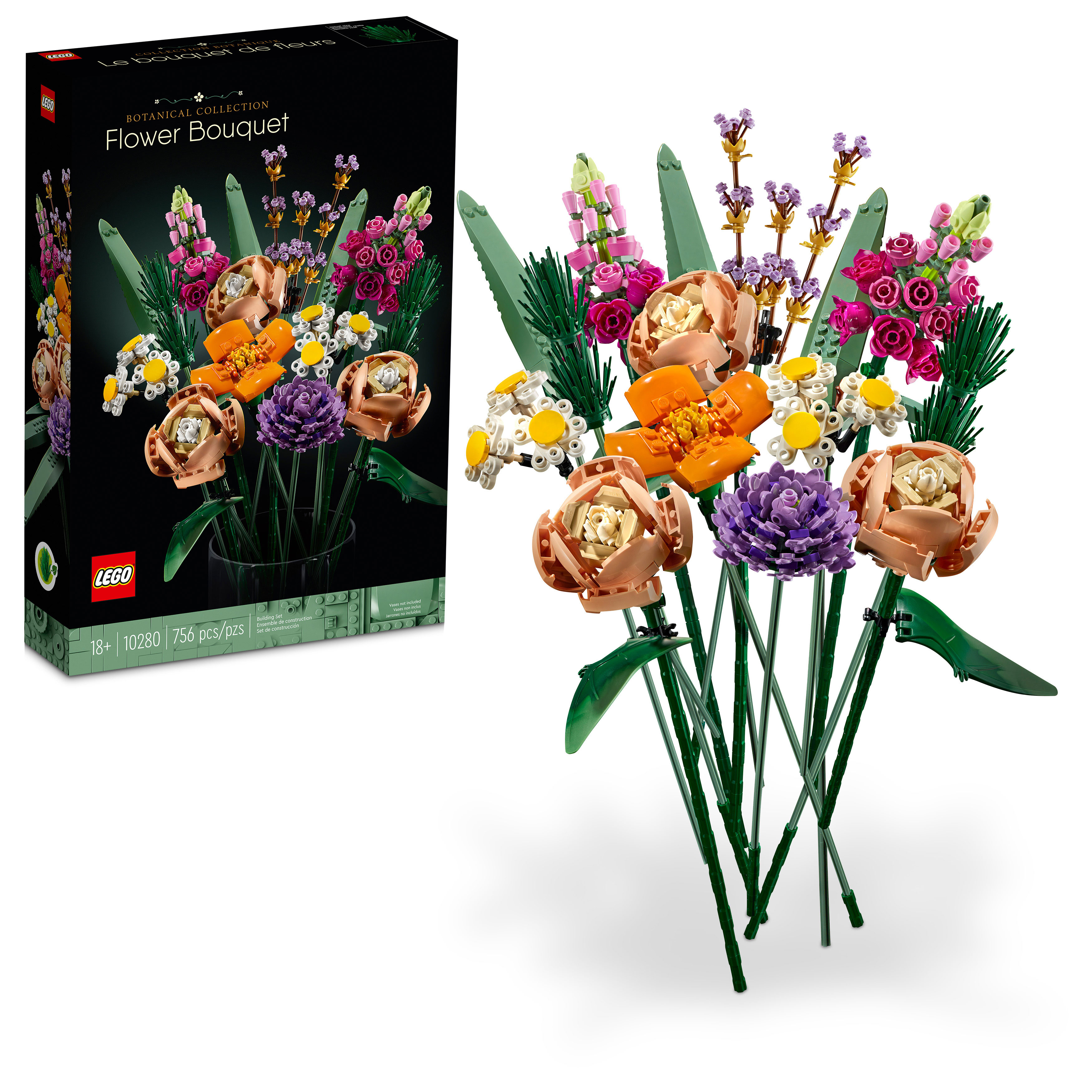 LEGO®  Flower Bouquet 10280 Building Kit (756 Pieces)