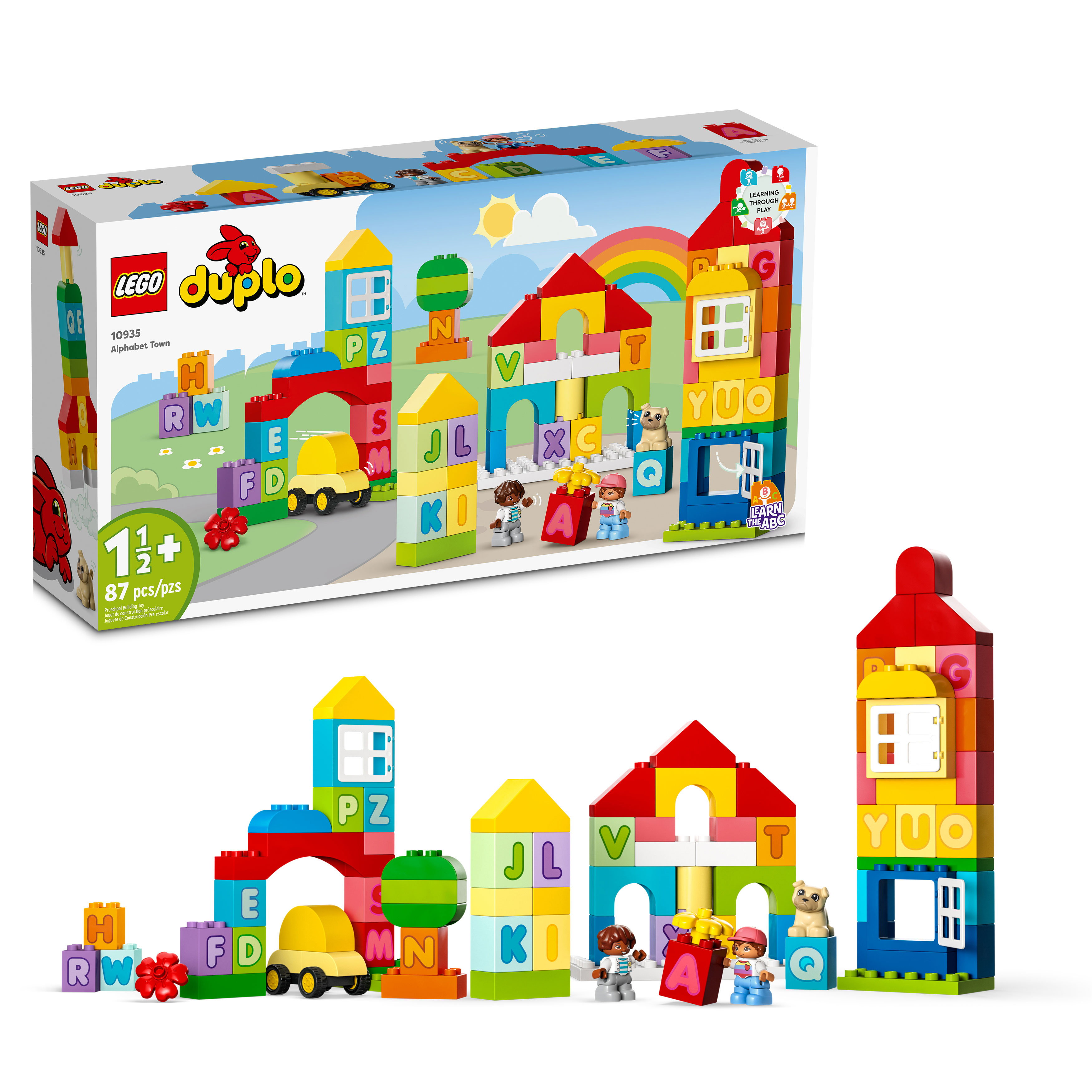 LEGO®  DUPLO® Classic Alphabet Town 10935 Building Toy Set (87 Pieces)
