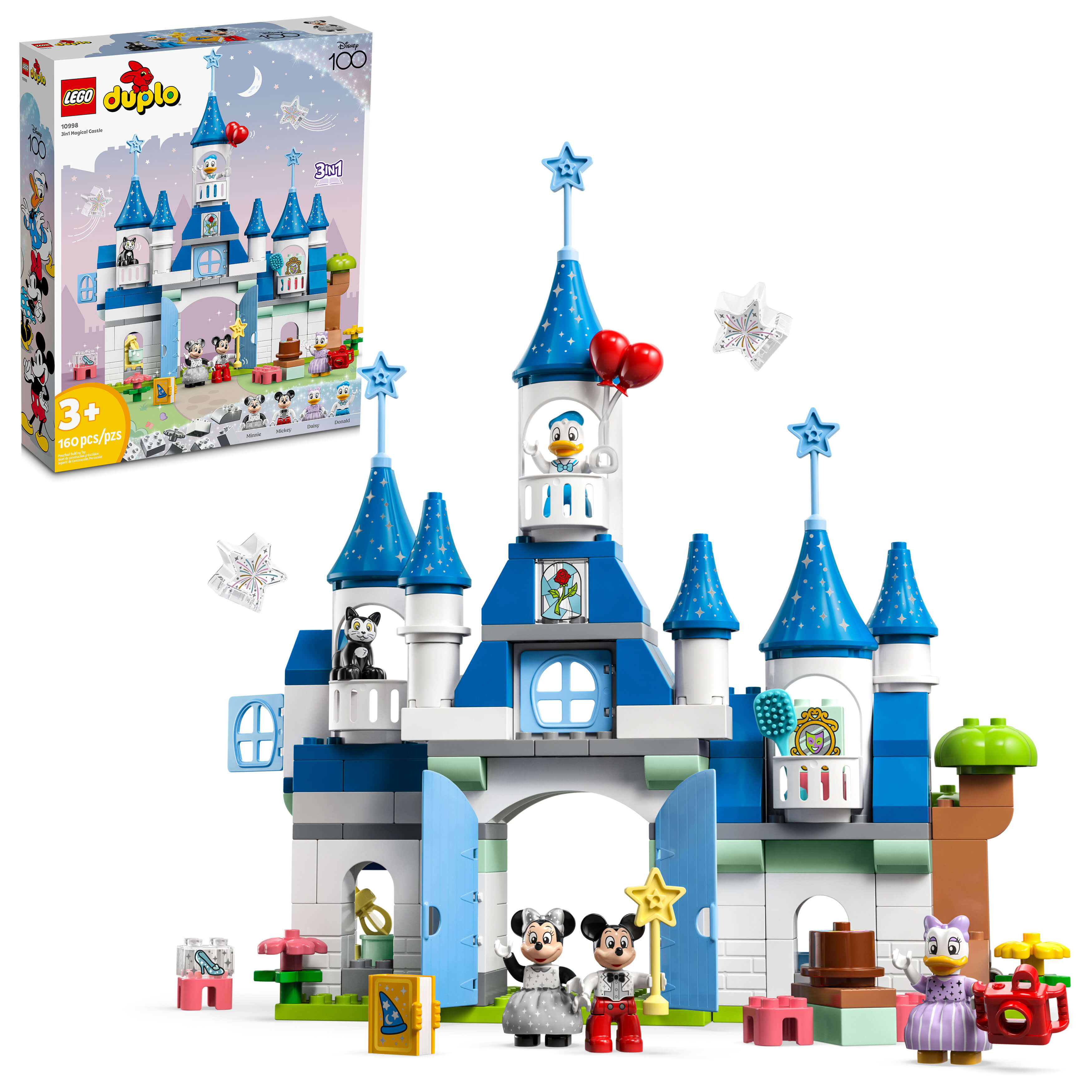 LEGO®  DUPLO® Disney 3in1 Magic Castle 10998 Building Toy Set (160 Pieces)