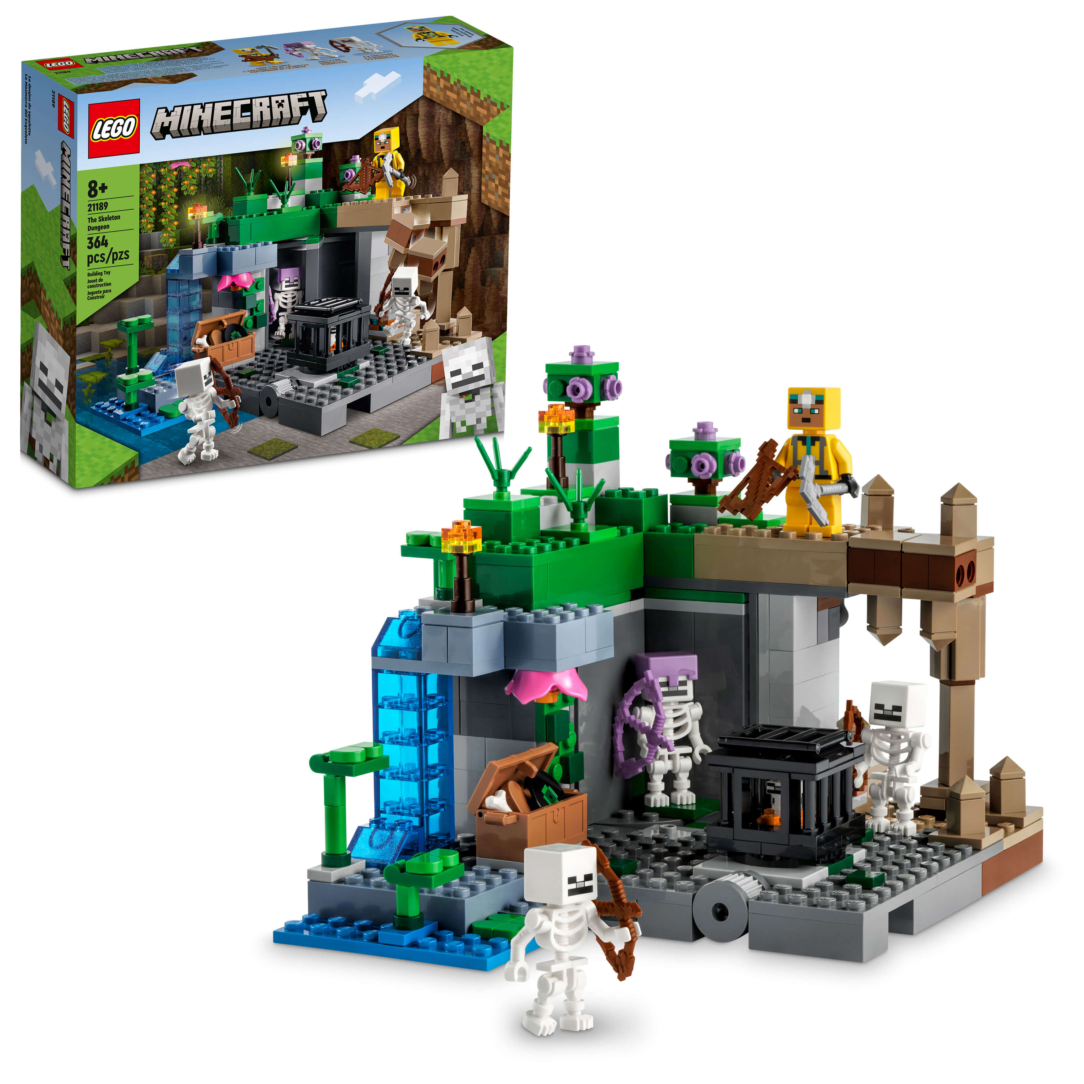 LEGO®  Minecraft® The Skeleton Dungeon 21189 Building Kit (364 Pieces)