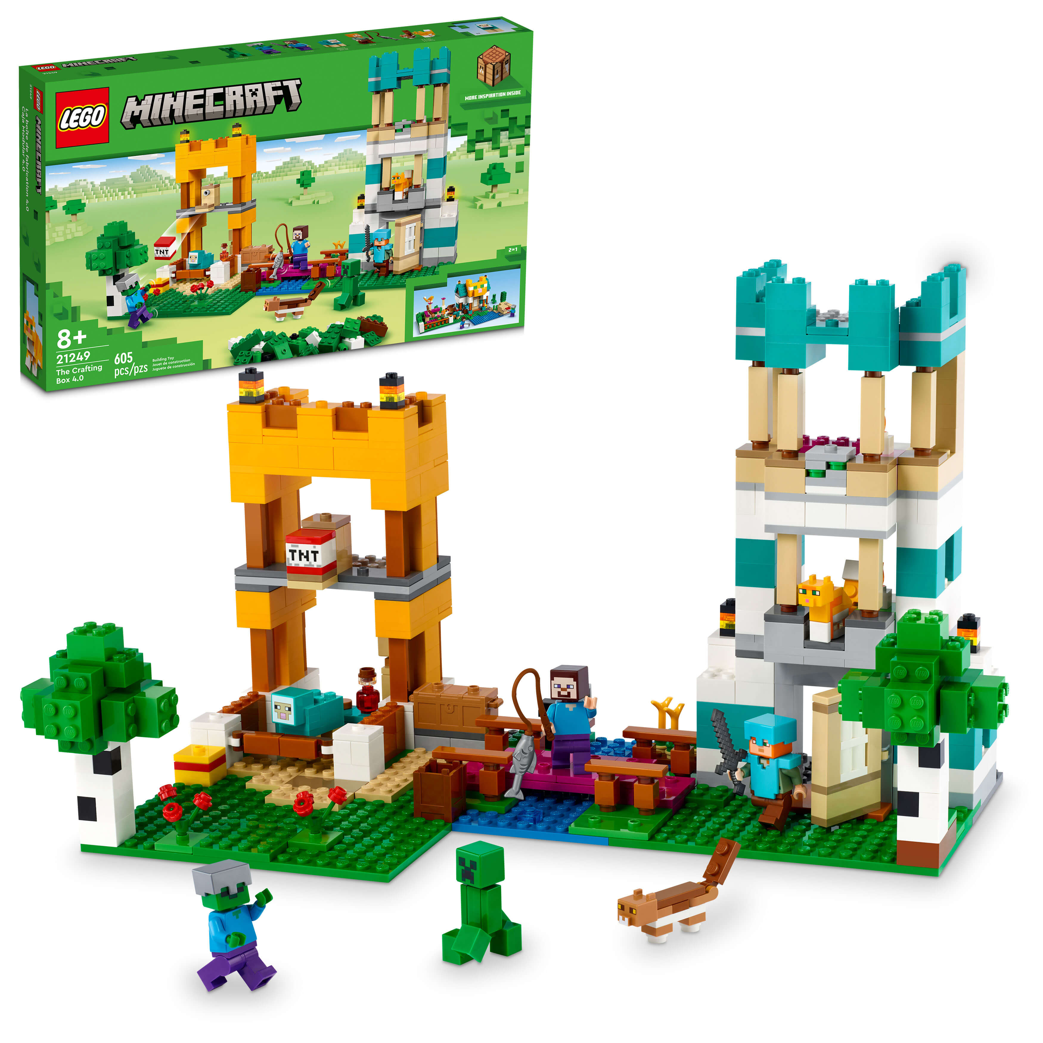LEGO� Minecraft� The Crafting Box 4.0 21249 Building Toy Set (605 Pieces)