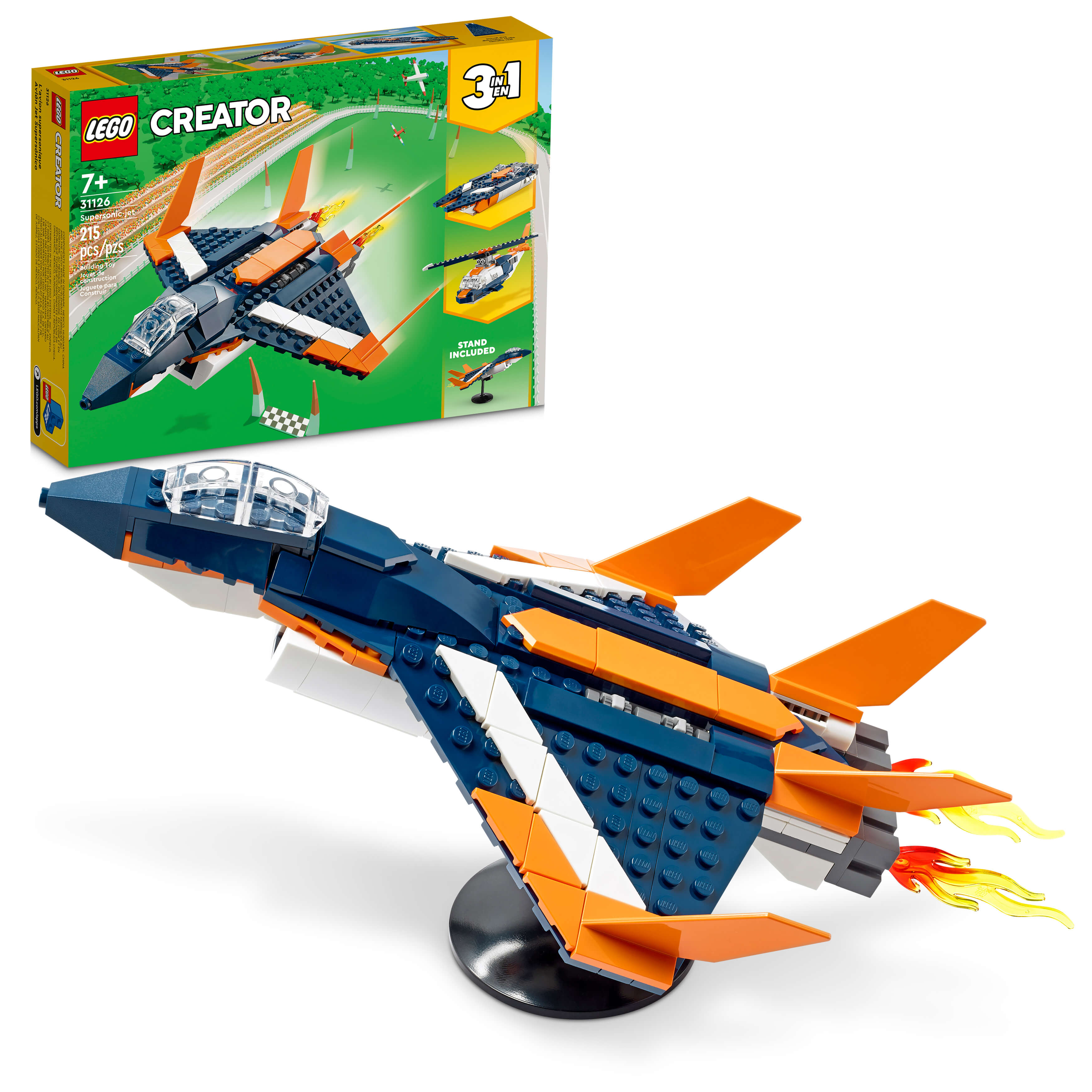 LEGO® Creator 3in1 Supersonic-jet 31126 Building Kit (215 Pieces)
