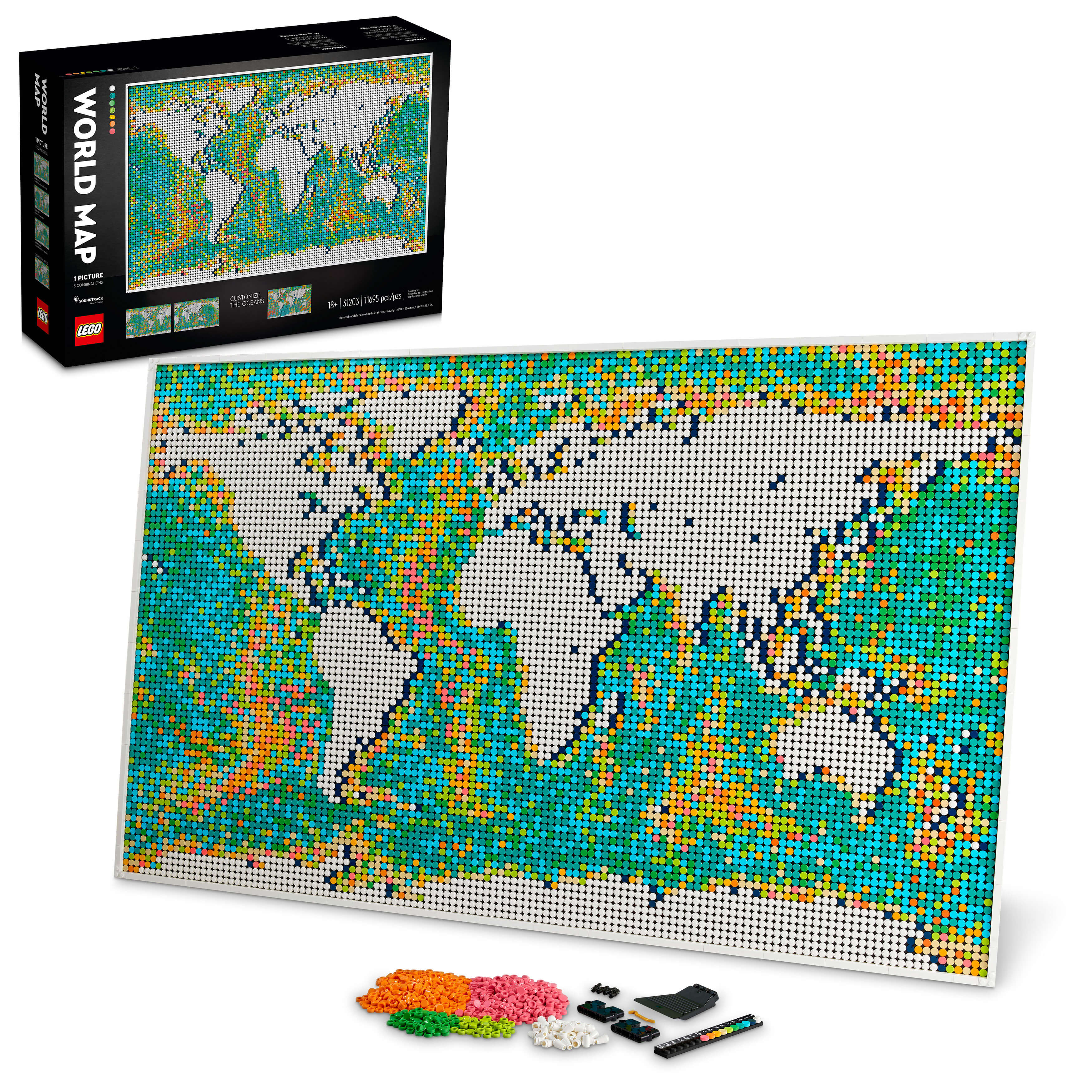 LEGO® Art World Map 31203 Building Kit (11,695Pieces)