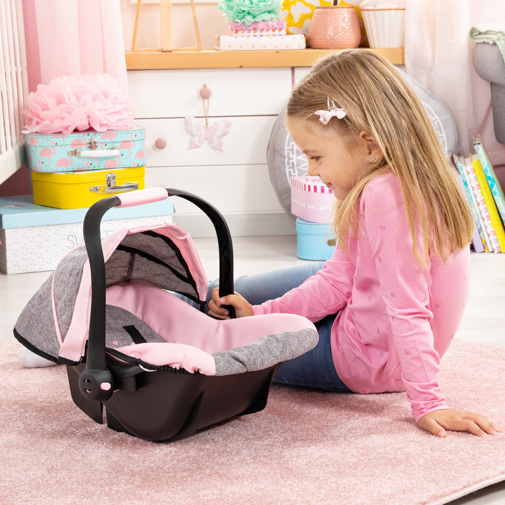Bayer Design Baby Doll Deluxe Car Seat with Canopy