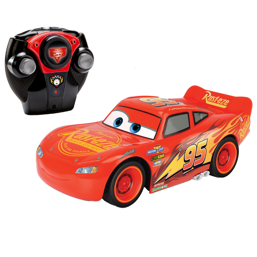 Jada Toys 1:24 Scale Disney Pixar Lightning McQueen Crash Car Radio Controlled Toy Car (R/C)