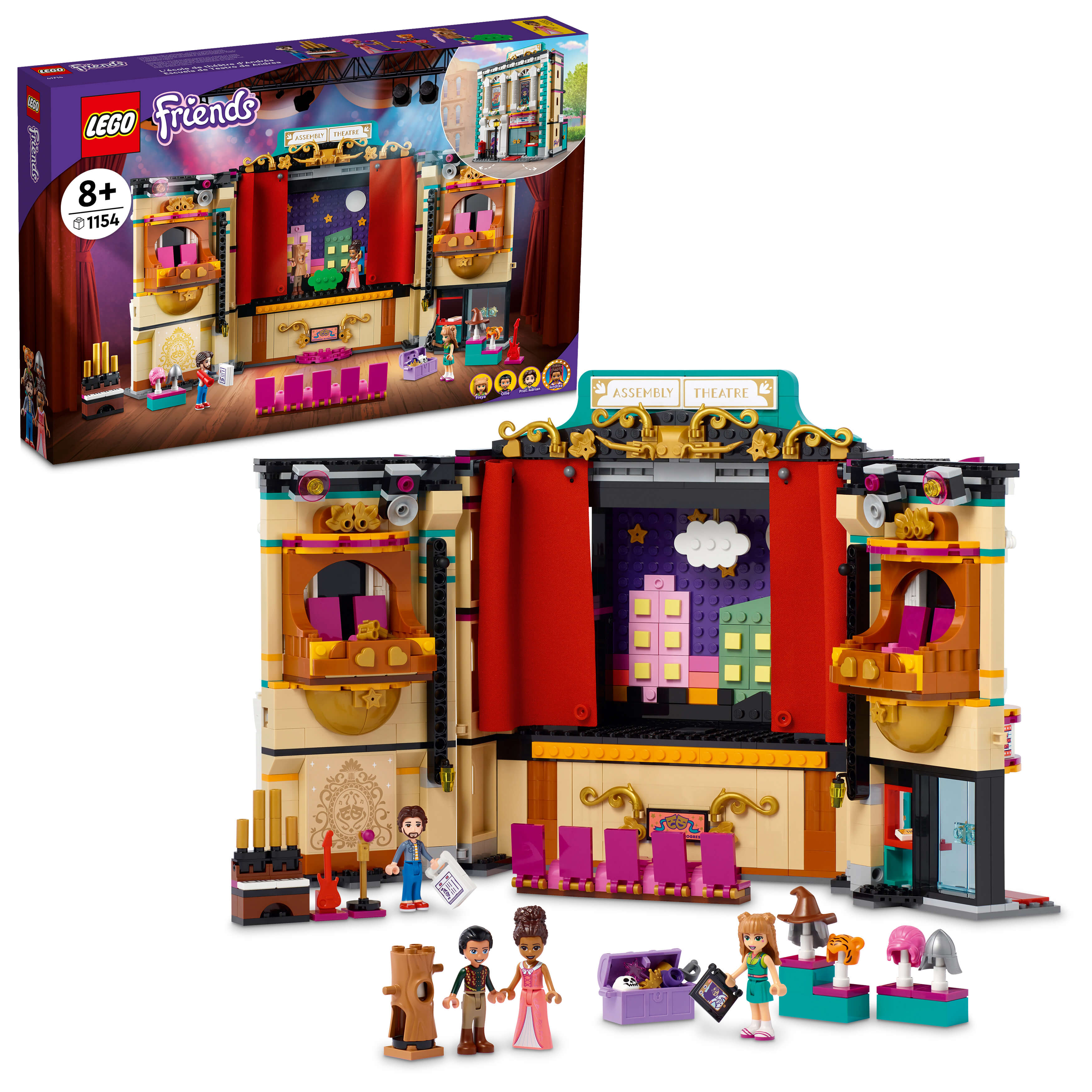 LEGO® Friends Andreas Theater School 41714 Building Kit (1,154 Pieces)