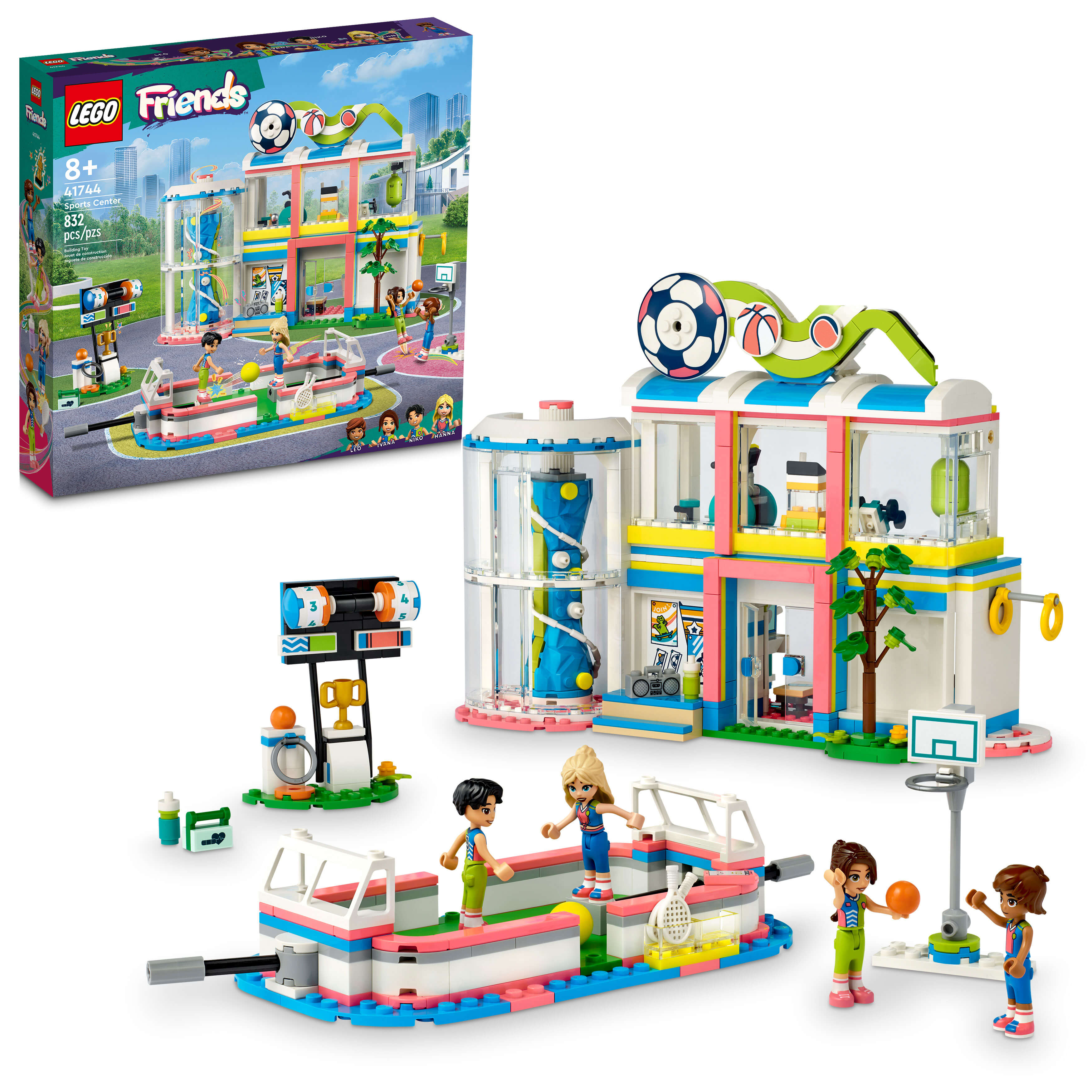 LEGO� Friends Sports Center 41744 Building Toy Set (832 Pieces)