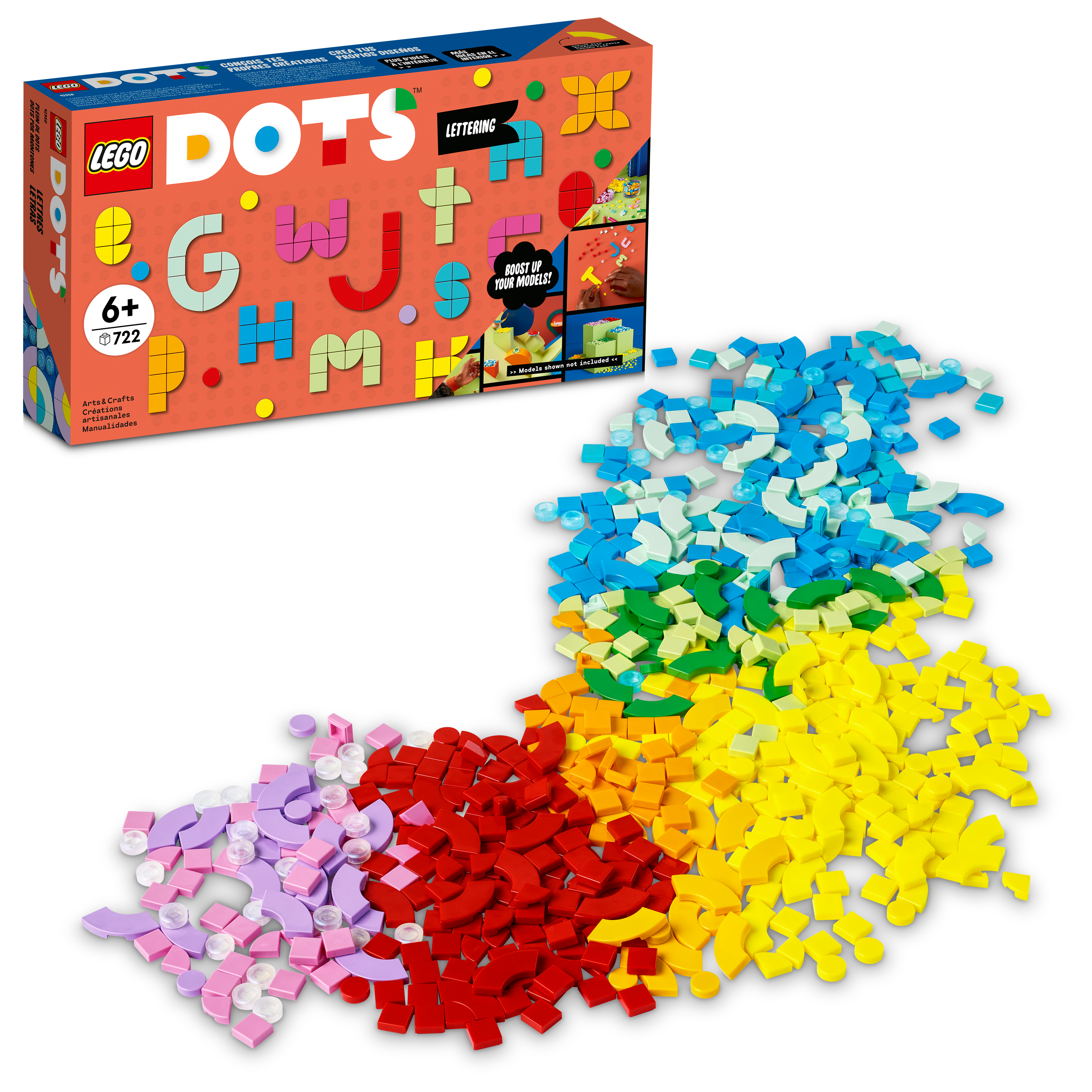 LEGO® DOTS Lots of DOTS Lettering 41950 DIY Craft Decoration Kit (722 Pieces)