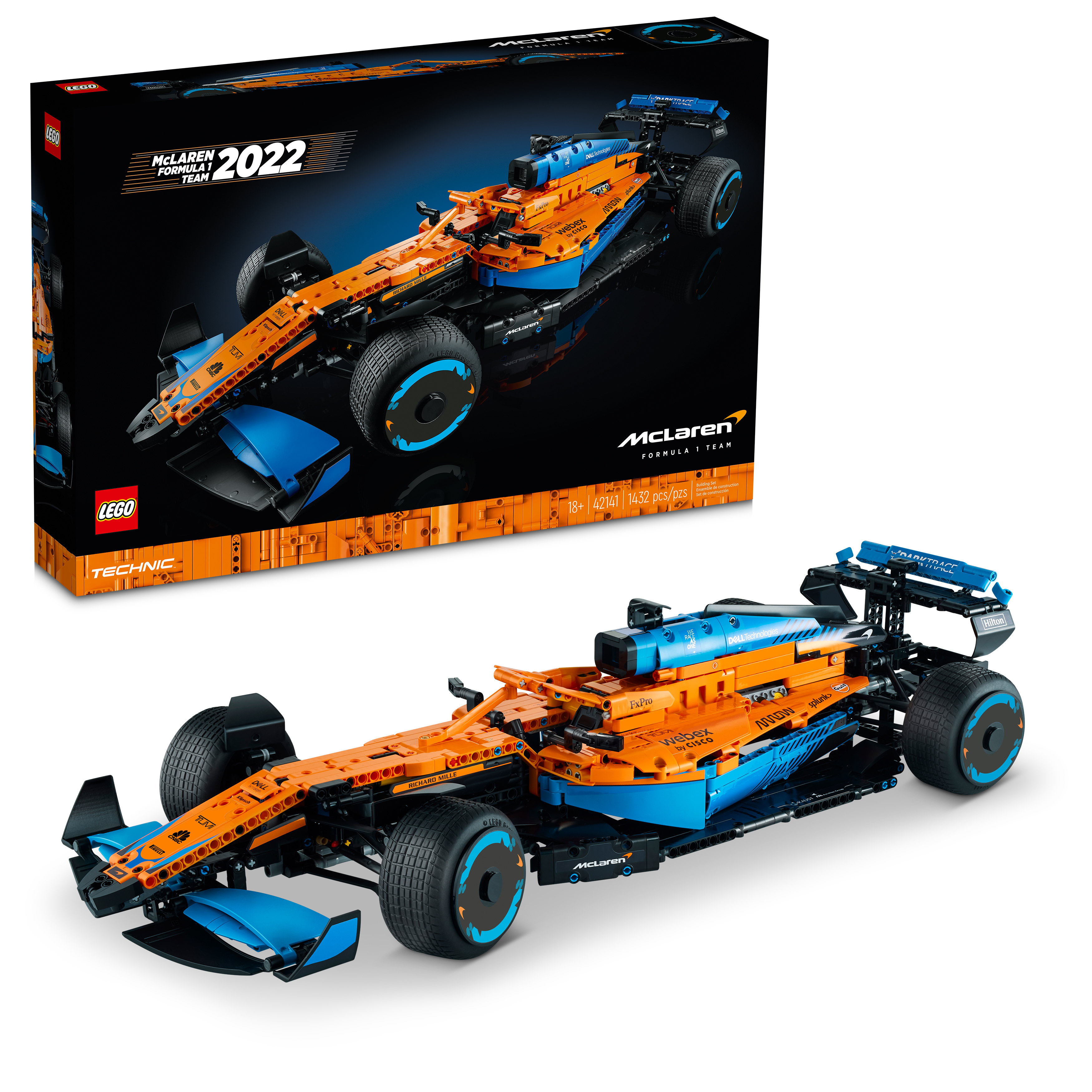 LEGO® Technic® McLaren Formula 1 Race Car 42141 Model Building Kit (1,434 Pieces)