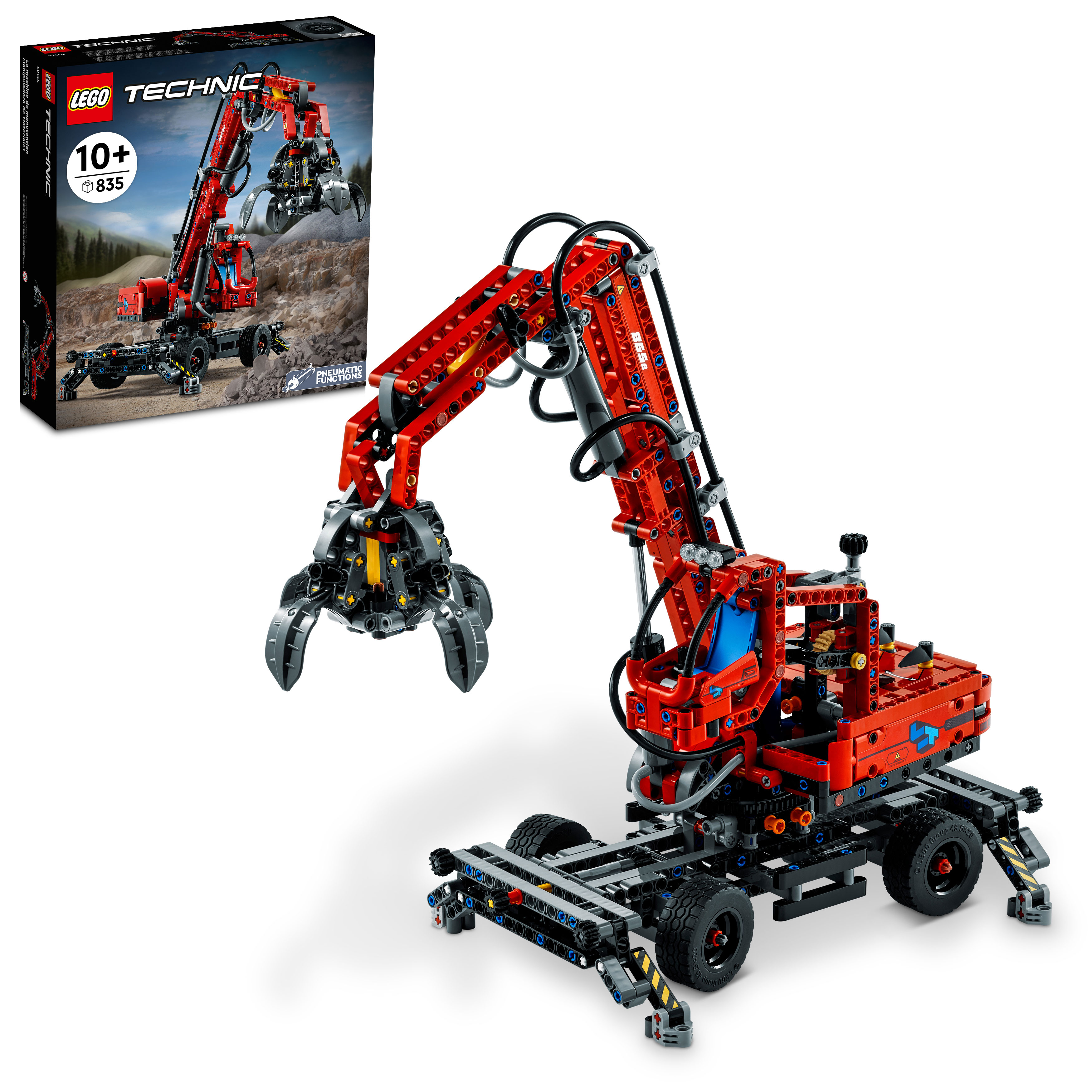 LEGO® Technic® Material Handler 42144 Crane Model Building Kit (835 Pieces)