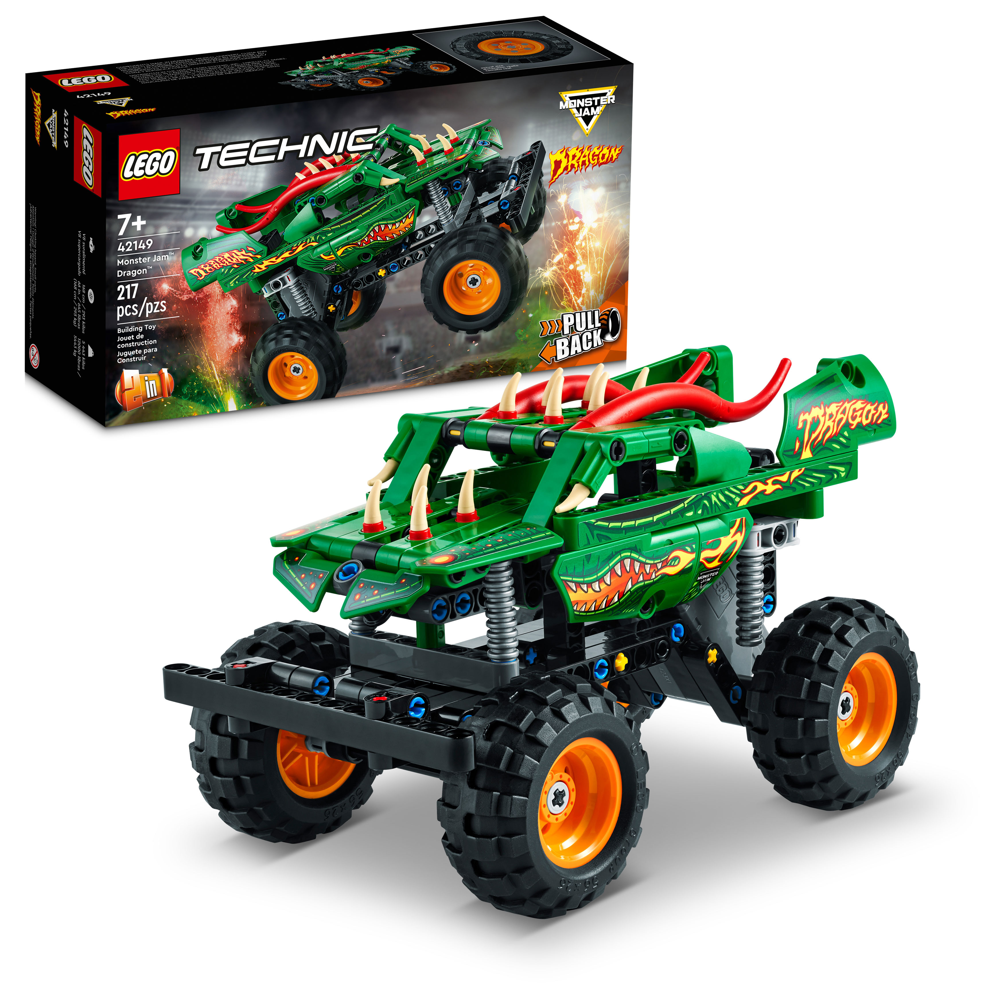 LEGO® Technic® Monster Jam Dragon 42149 Building Toy Set (217 Pieces)