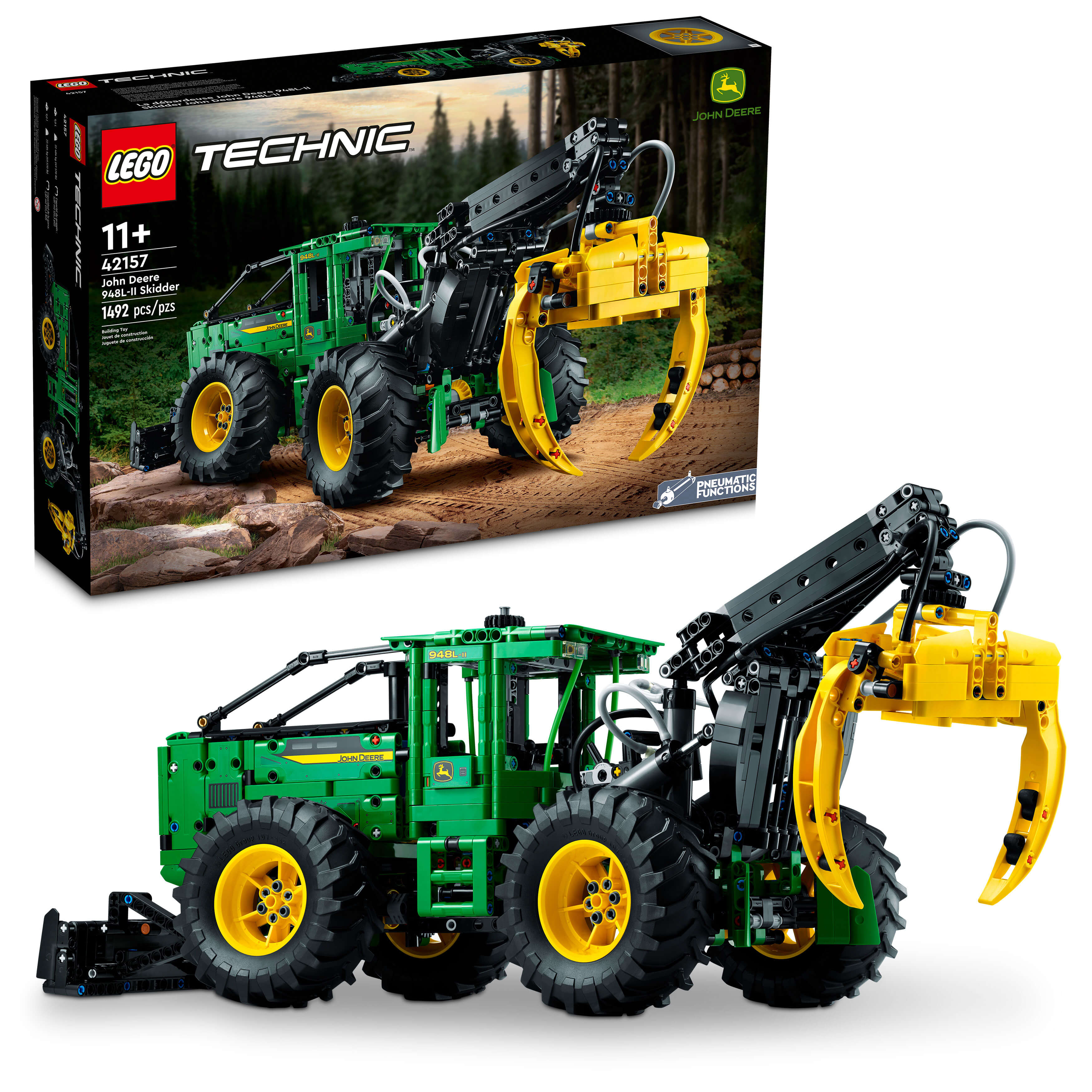 LEGO� Technic� John Deere 948L-II Skidder 42157 Building Toy Set (1,492 Pieces)