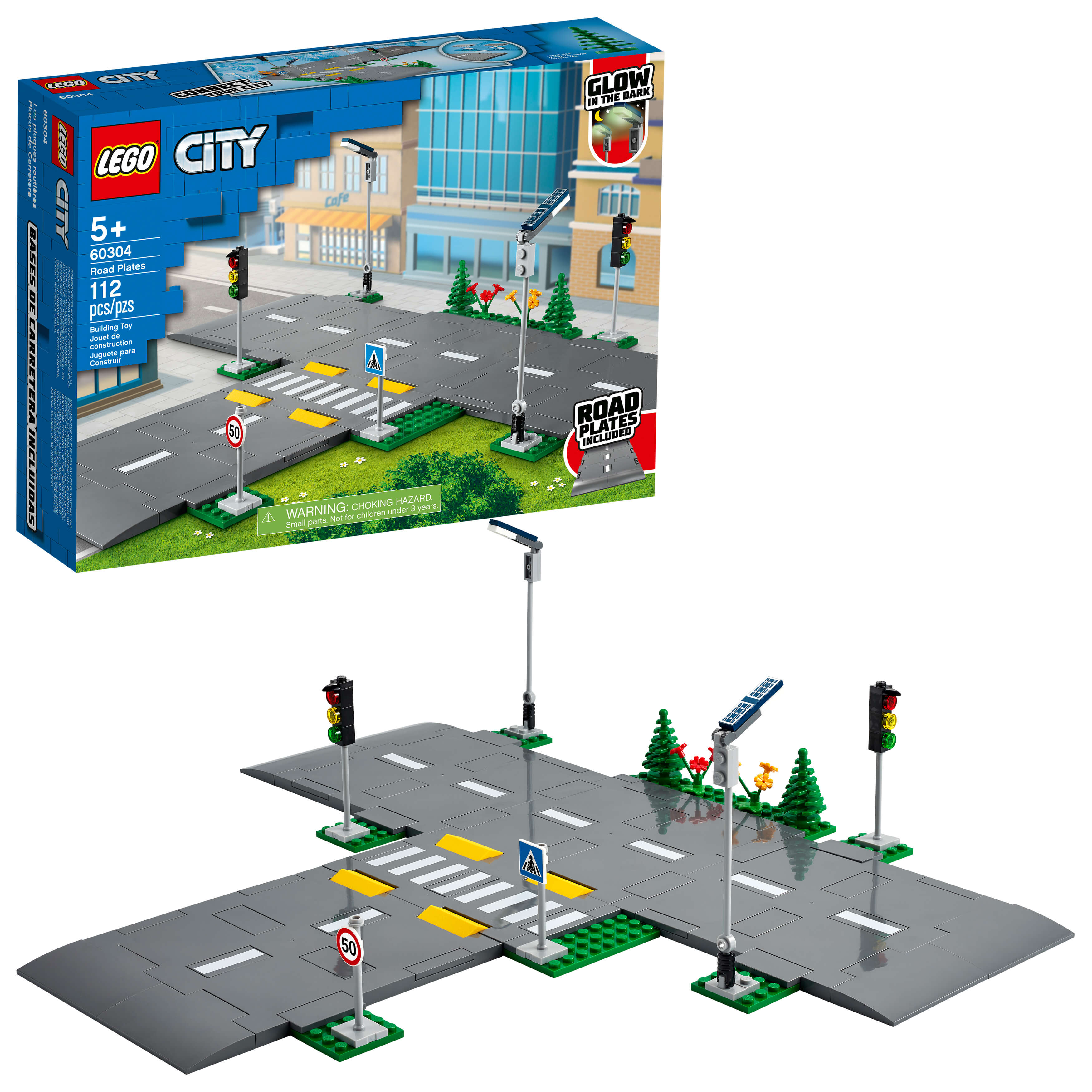 LEGO® City Road Plates 60304 Building Kit (112 Pieces)