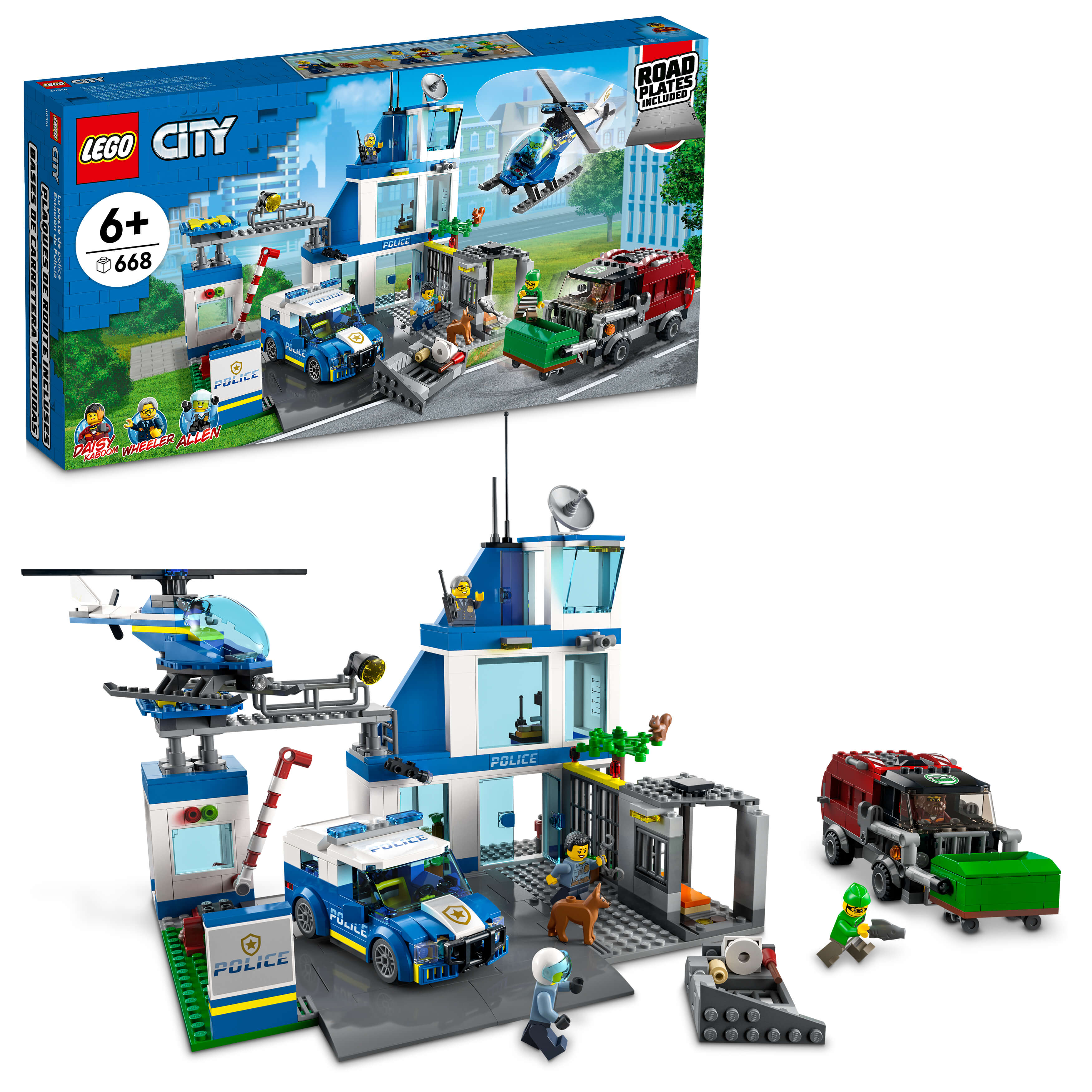 LEGO® City Police Station 60316 Building Kit (668 Pieces)