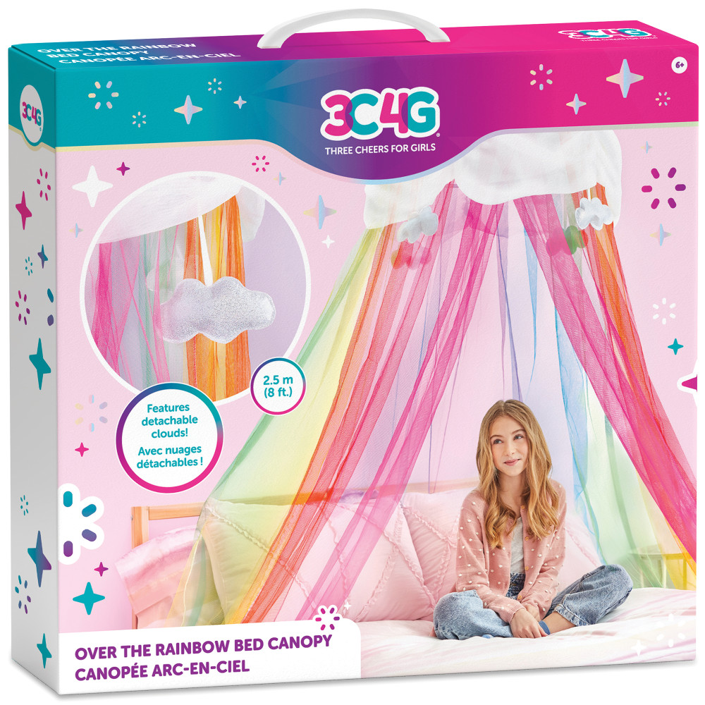 Three Cheers For Girls  Over The Rainbow Bed Canopy