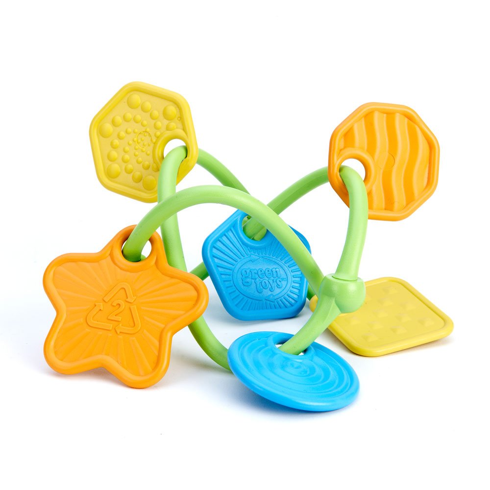 Green Toys Twist Teether - Baby toy with charms for infant development
