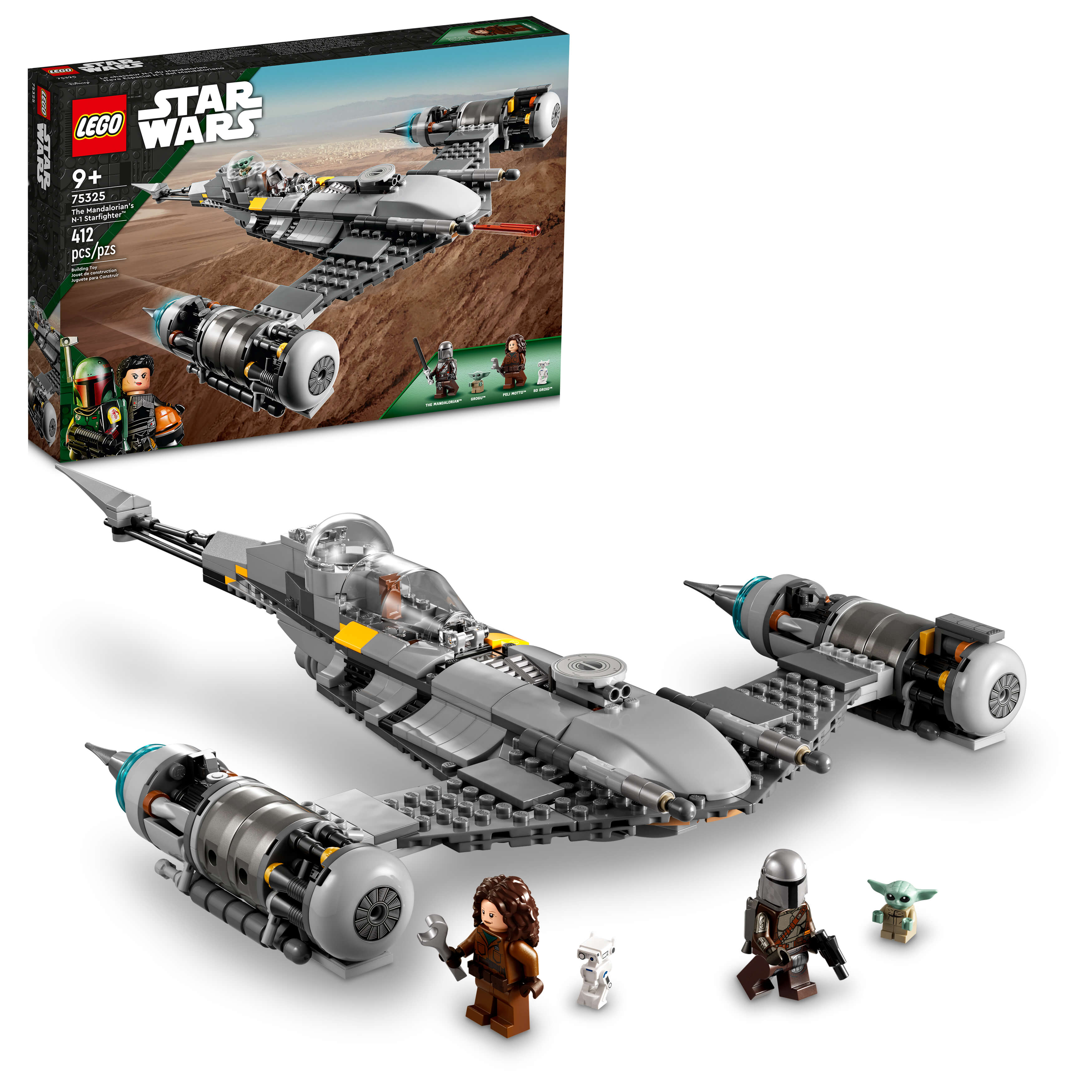 LEGO® Star Wars® The Mandalorians N-1 Starfighter 75325 Building Kit (412 Pieces)