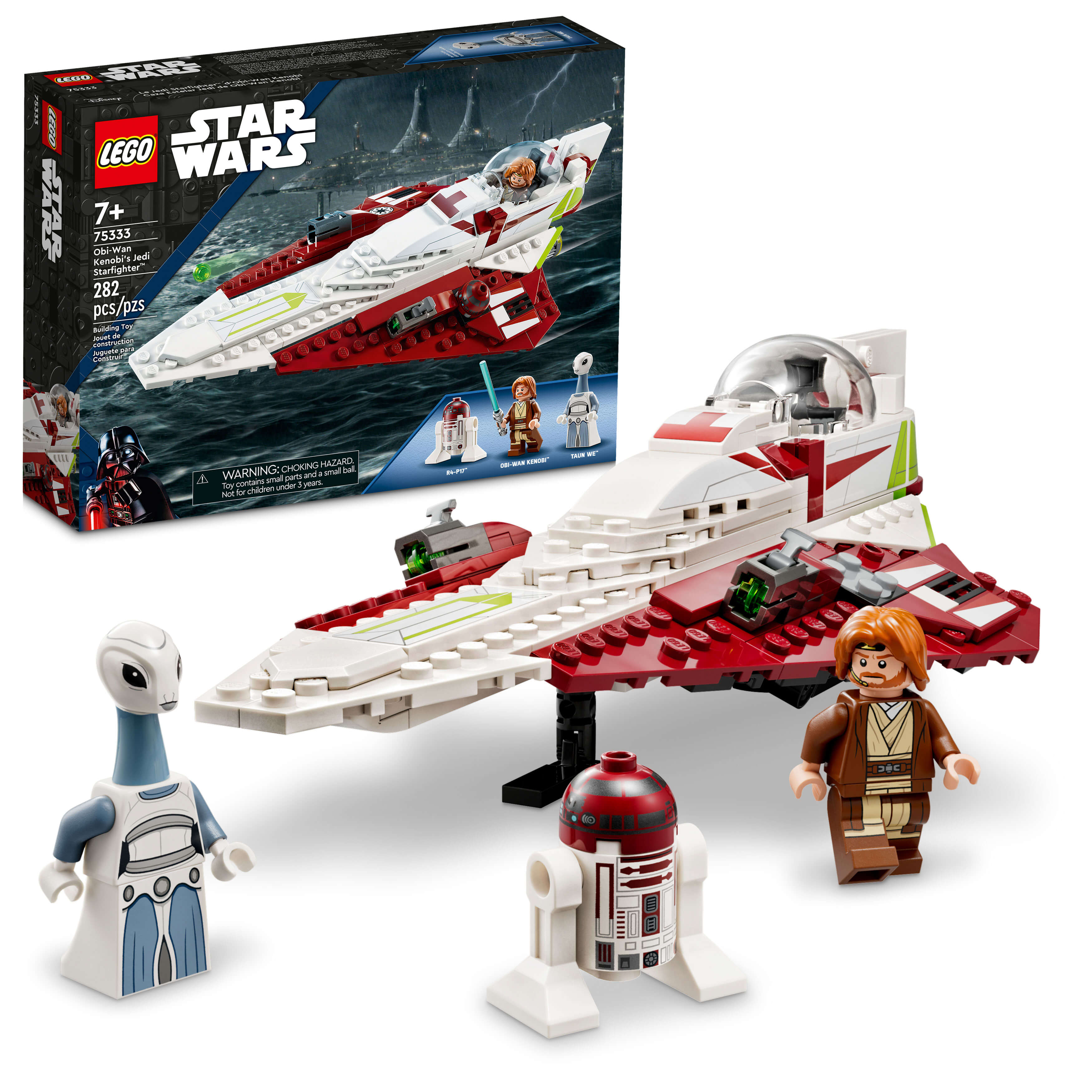 LEGO® Star Wars® Obi-Wan Kenobis Jedi Starfighter 75333 Building Kit (282 Pieces)