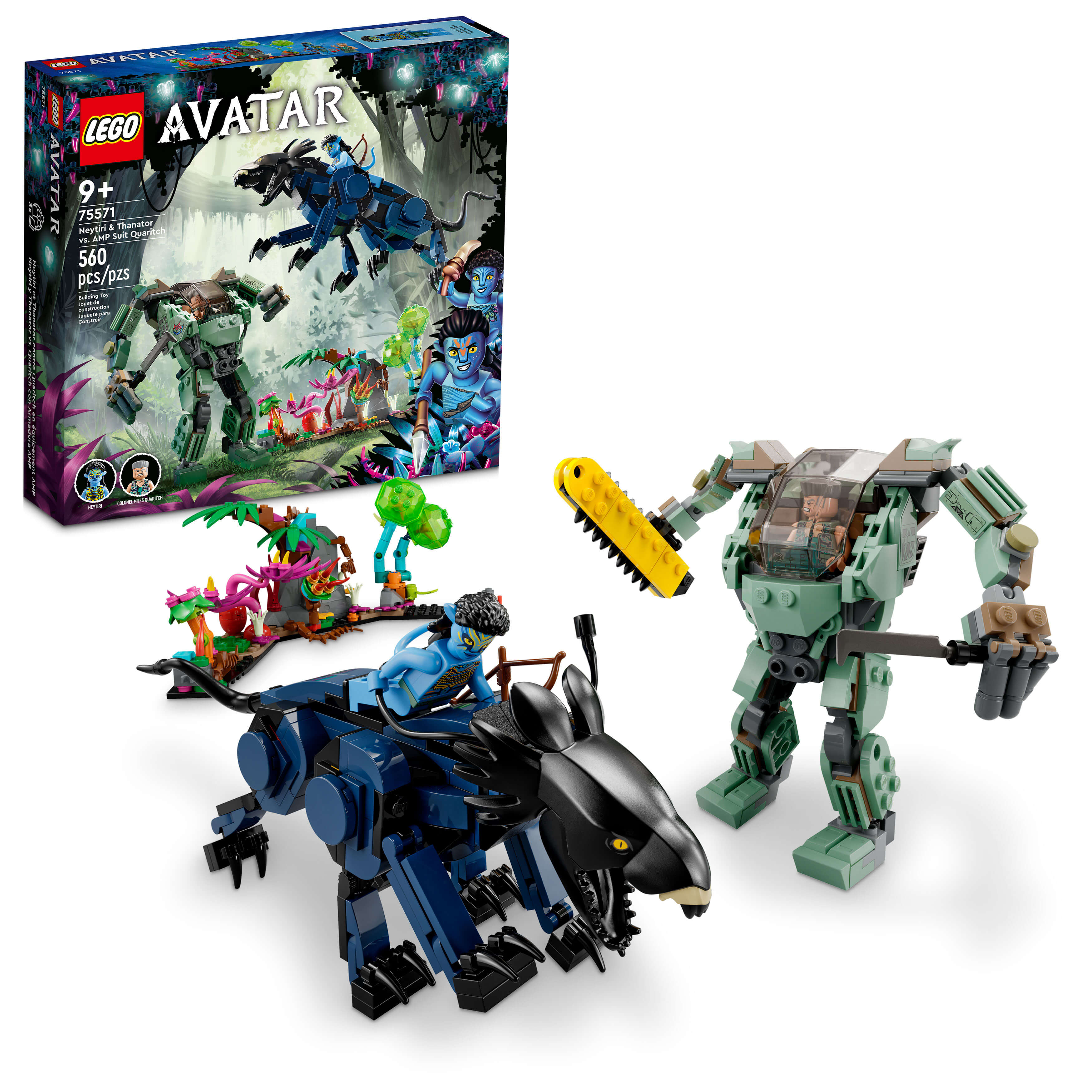 LEGO® Avatar Neytiri & Thanator vs. AMP Suit Quaritch 75571 (560 Pieces)