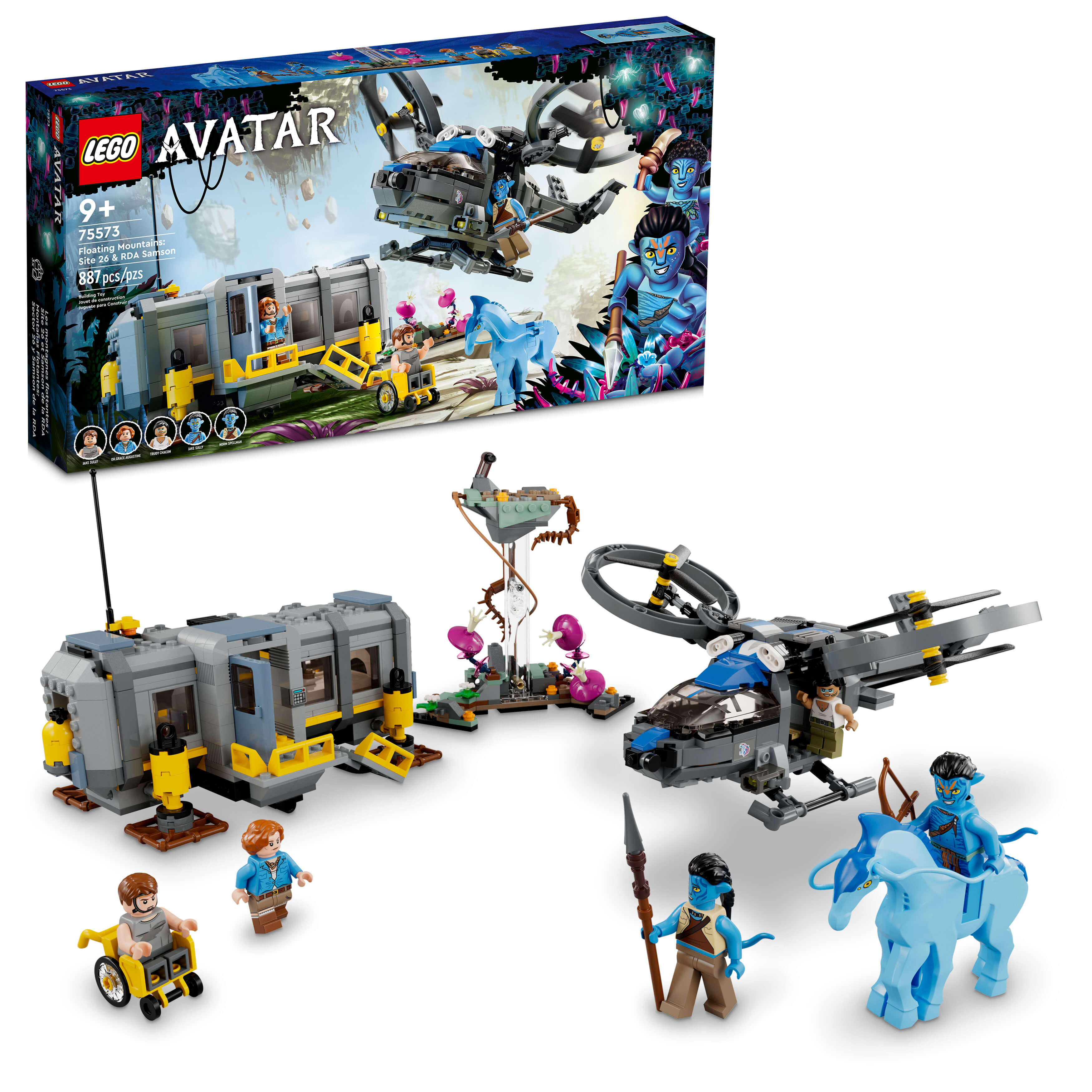 LEGO® Avatar Floating Mountains: Site 26 & RDA Samson 75573 (887 Pieces)