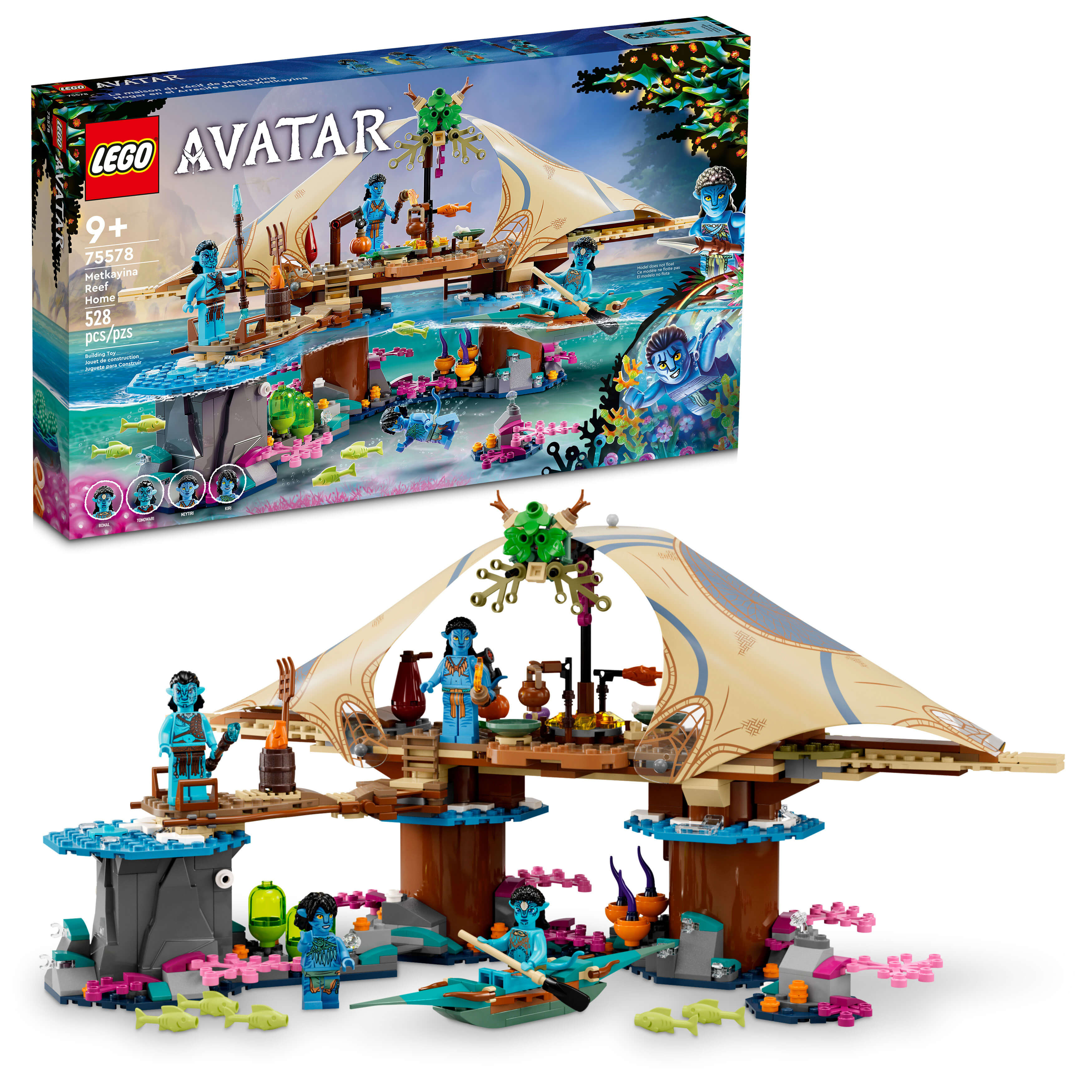 LEGO® Avatar Metkayina Reef Home 75578 Building Toy Set (528 Pieces)