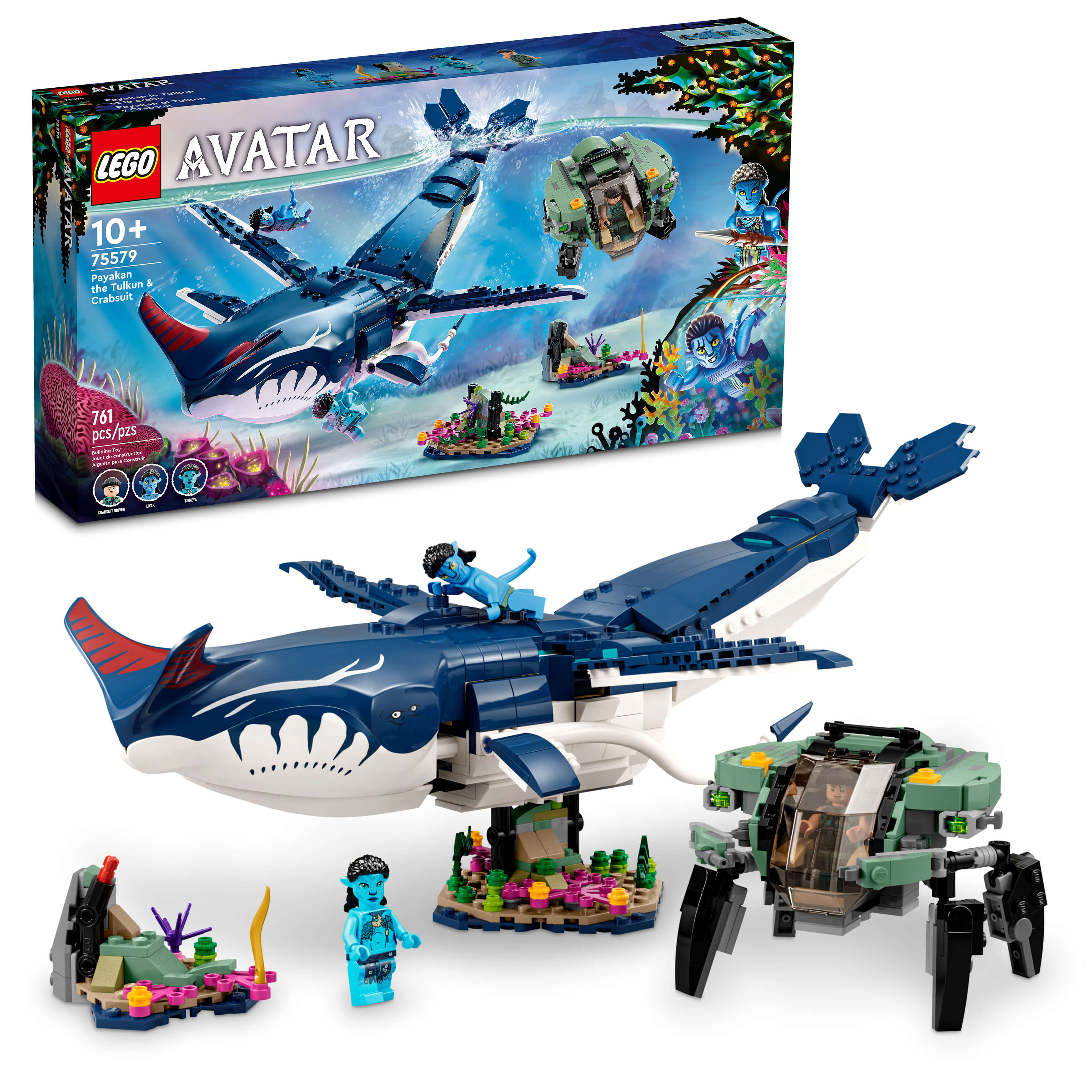 LEGO® Avatar Payakan the Tulkun & Crabsuit 75579 Building Toy Set (761 Pieces)