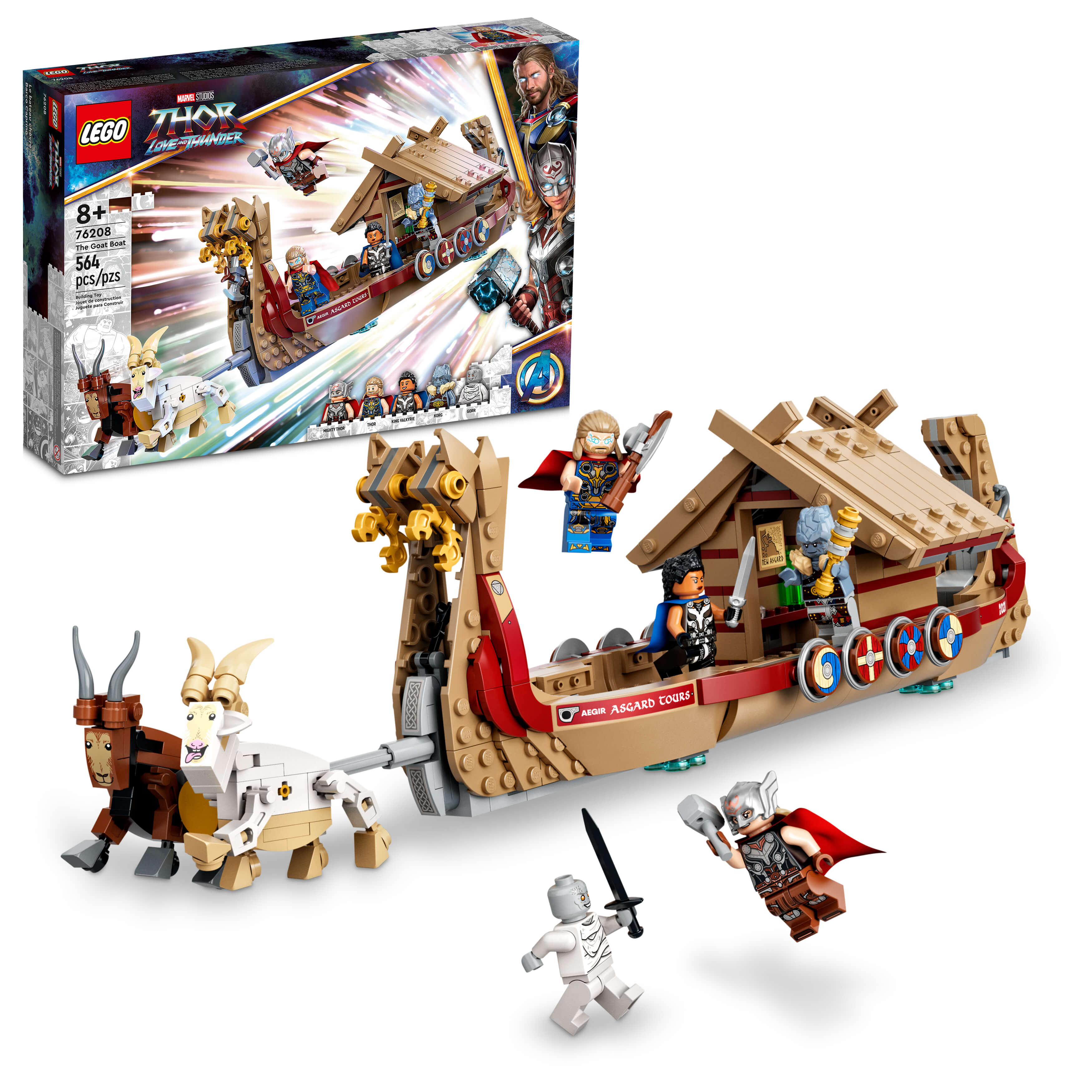 LEGO® Marvel The Goat Boat 76208 Building Kit (564 Pieces)