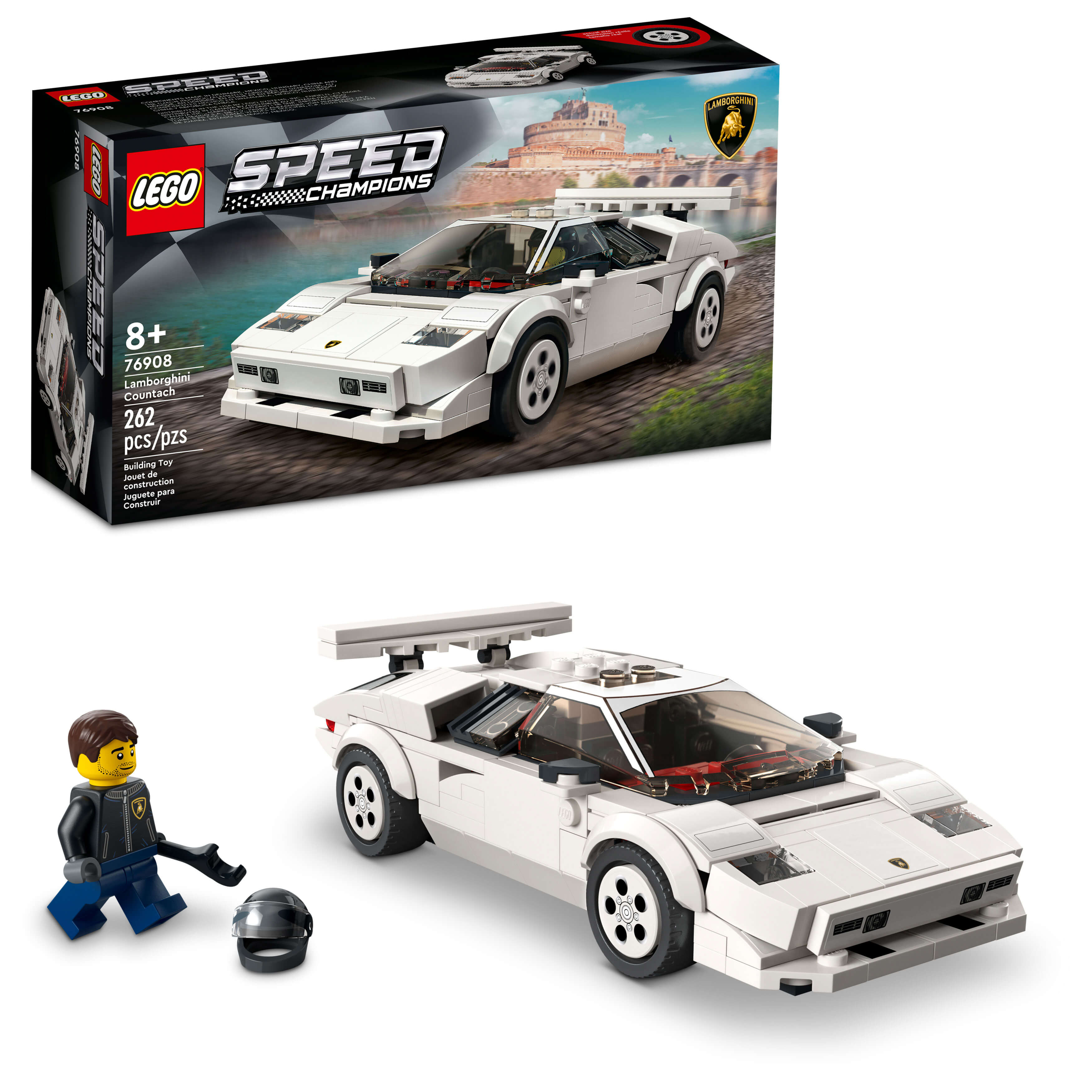 LEGO® Speed Champions Lamborghini Countach 76908 Building Kit (262 Pieces)