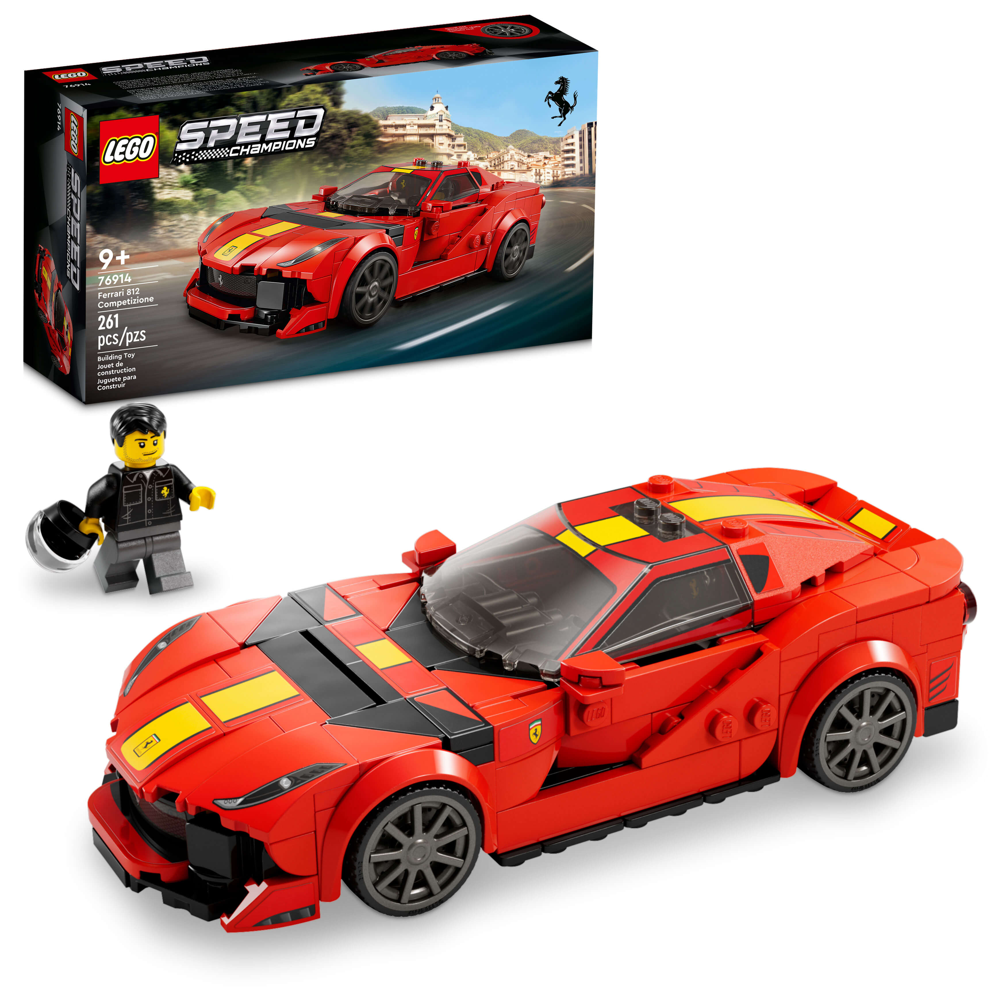 LEGO® Speed Champions Ferrari 812 Competizione 76914 Building Toy Set (261 Pieces)