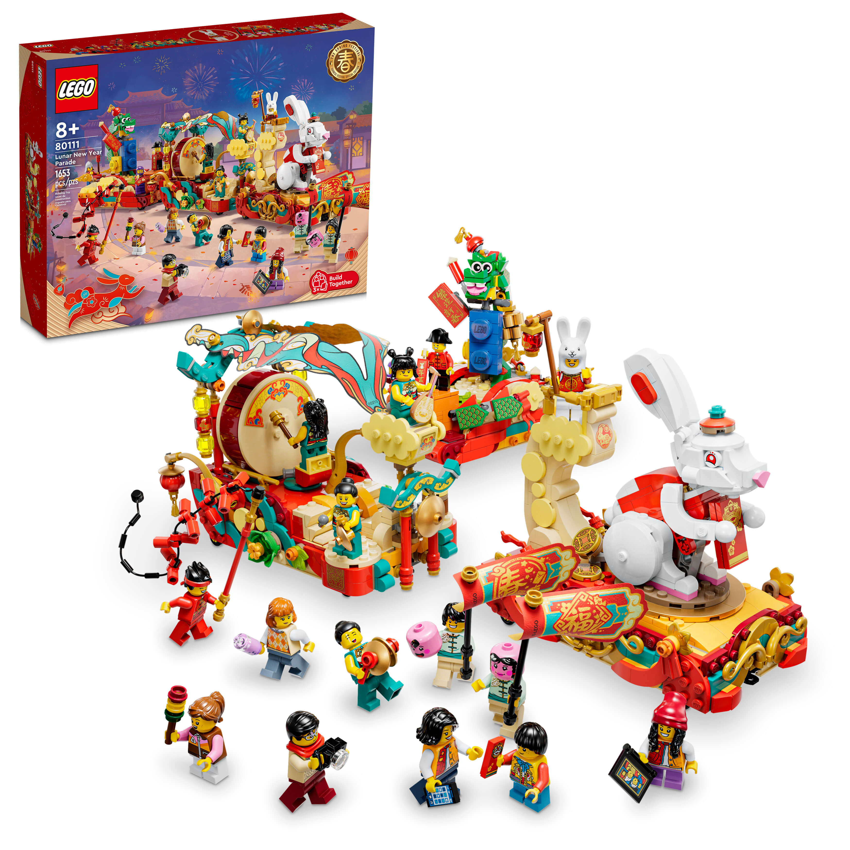 LEGO® Lunar New Year Parade 80111 Building Toy Set (1,653 Pieces)