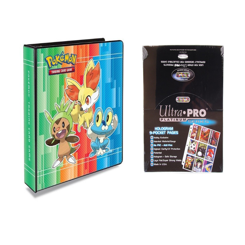 Ultra Pro Pokemon X & Y 2" 3-Ring Binder Card Album with 100 Ultra Pro Platinum 9-Pocket Sheets