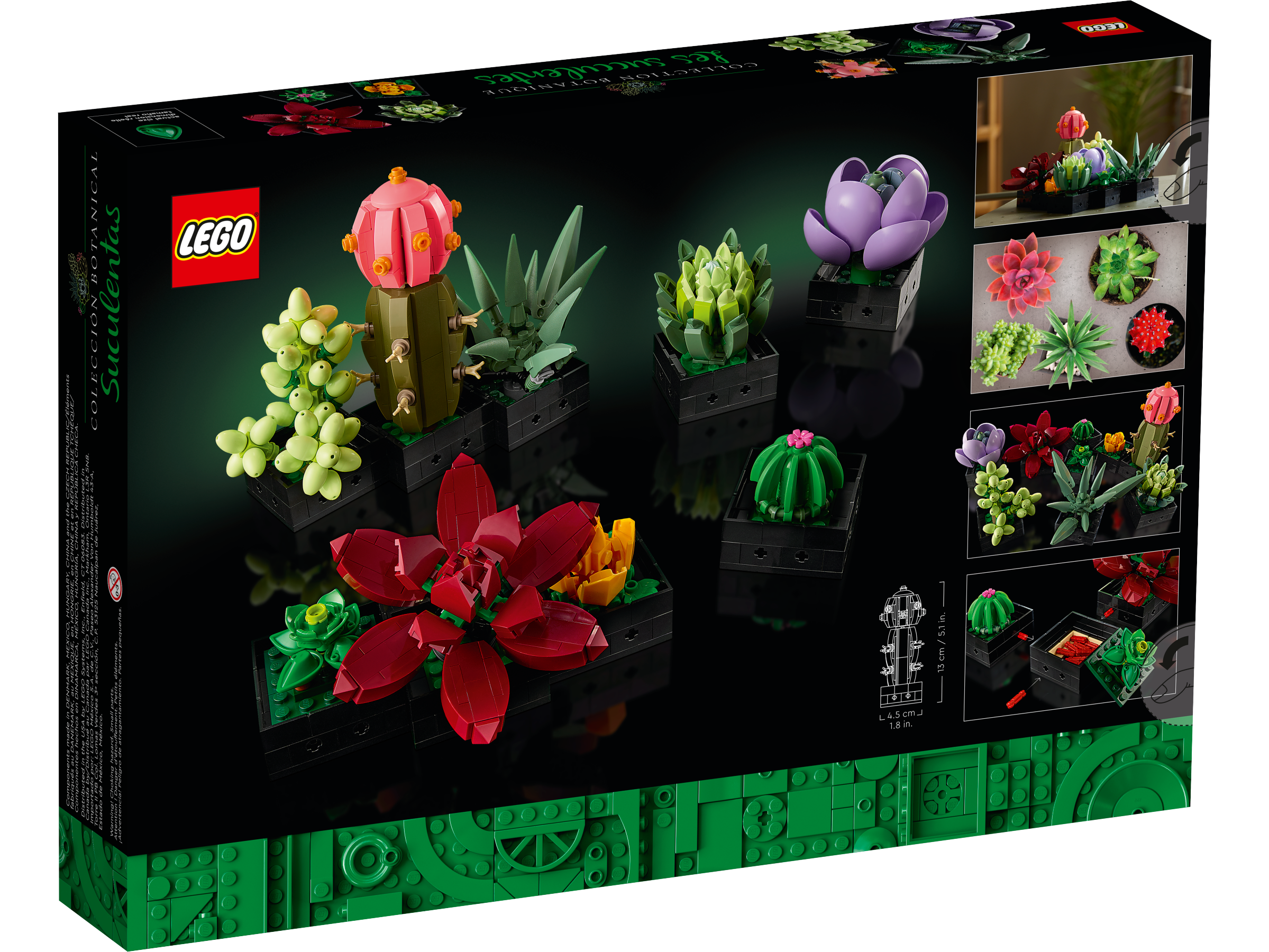 LEGO® Succulents 10309 Plant Decor Building Kit (771 Pieces)